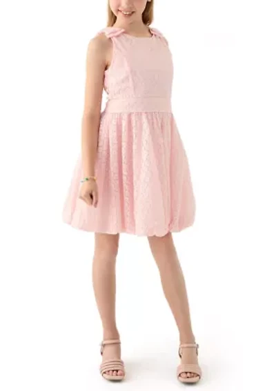 Girls 7-16 Sleeveless Lace Bubble Dress