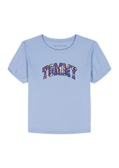 Girls 7-16 Oversized Floral Fill T-Shirt