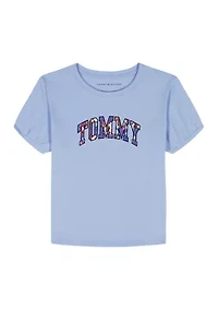 Girls 7-16 Oversized Floral Fill T-Shirt