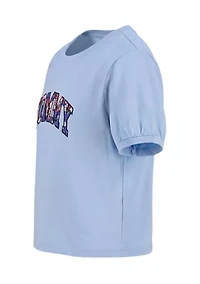 Girls 7-16 Oversized Floral Fill T-Shirt