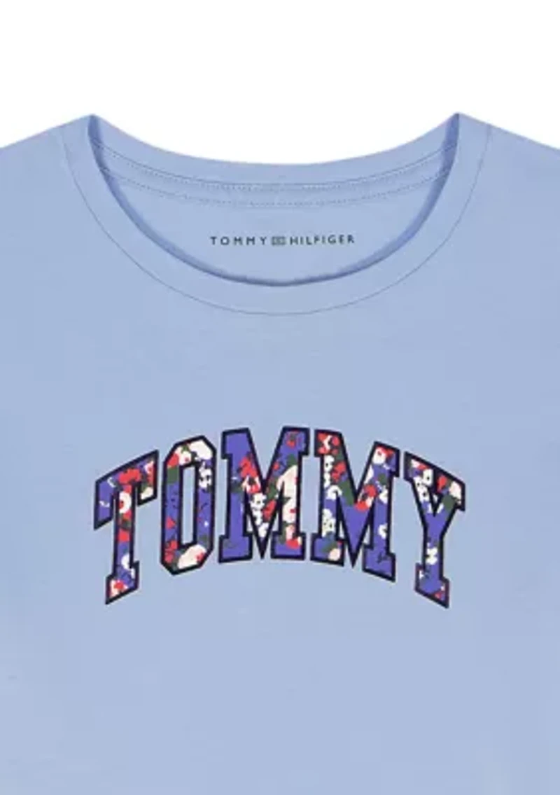 Girls 7-16 Oversized Floral Fill T-Shirt