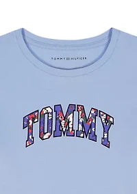 Girls 7-16 Oversized Floral Fill T-Shirt