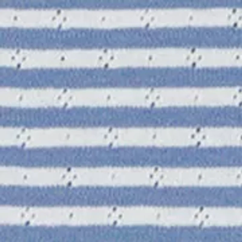 Girls 7-16 Striped Pointelle Top