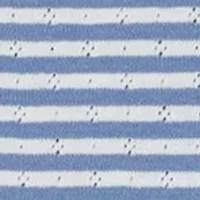 Girls 7-16 Striped Pointelle Top