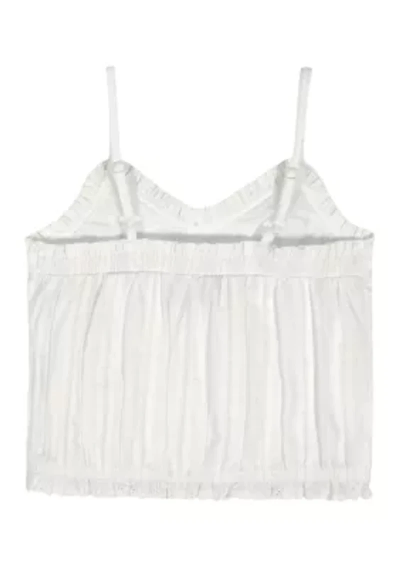 Girls 7-16 Ruffle Lace Camisole