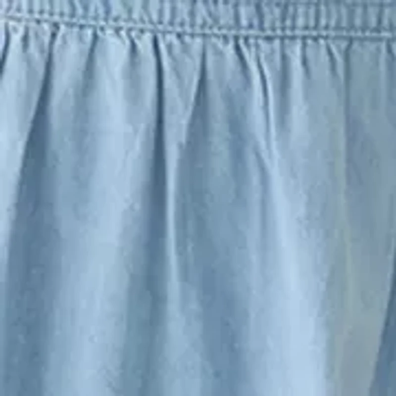 Denim Bubble Sleeve Dress