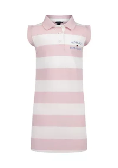 Girls 7-16 Sleeveless Rugby Striped Dress