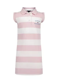 Girls 7-16 Sleeveless Rugby Striped Dress
