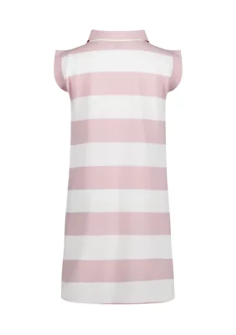 Girls 7-16 Sleeveless Rugby Striped Dress