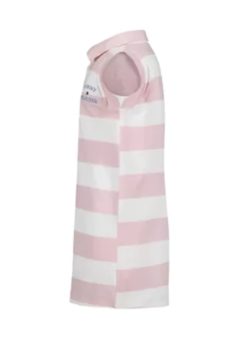 Girls 7-16 Sleeveless Rugby Striped Dress