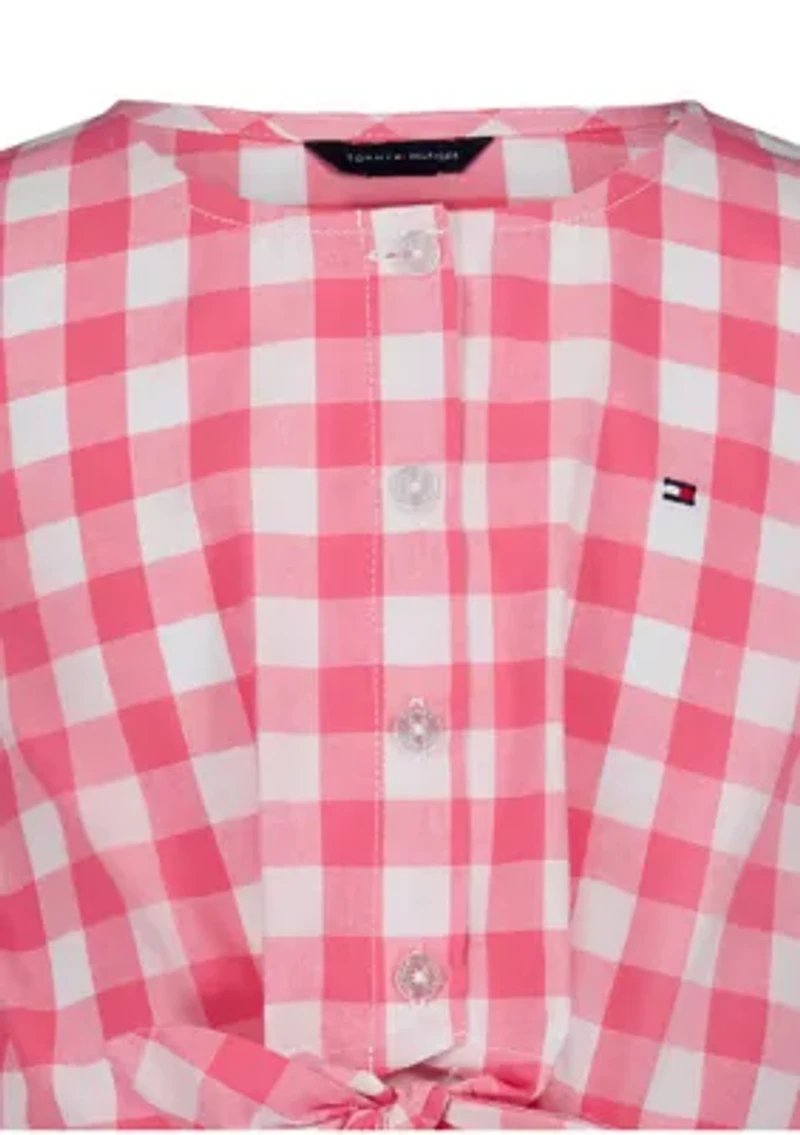 Girls 7-16 Gingham Dress