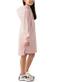 Girls 7-16 Logo Graphic Hoodie Dress