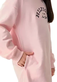 Girls 7-16 Logo Graphic Hoodie Dress