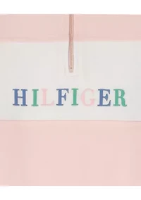 Girls 7-16 1/4 Zip French Terry Top