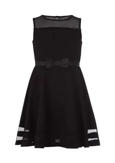Girls 7-16 Illusion Mesh Dress
