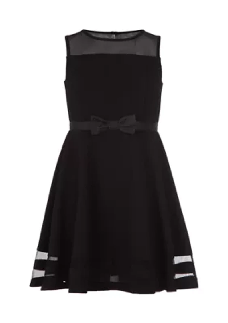 Girls 4-6X Illusion Mesh Dress