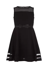 Girls 4-6X Illusion Mesh Dress