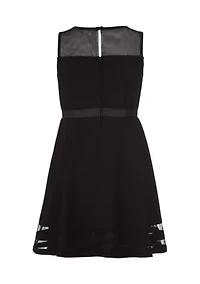 Girls 4-6X Illusion Mesh Dress