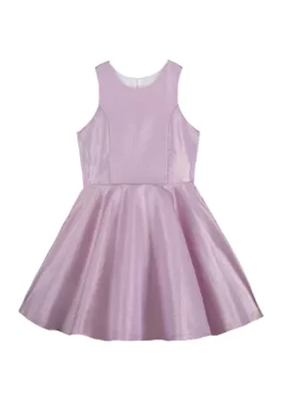 Girls 7-16 Lavender Speckle Dress