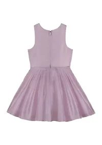 Girls 7-16 Lavender Speckle Dress