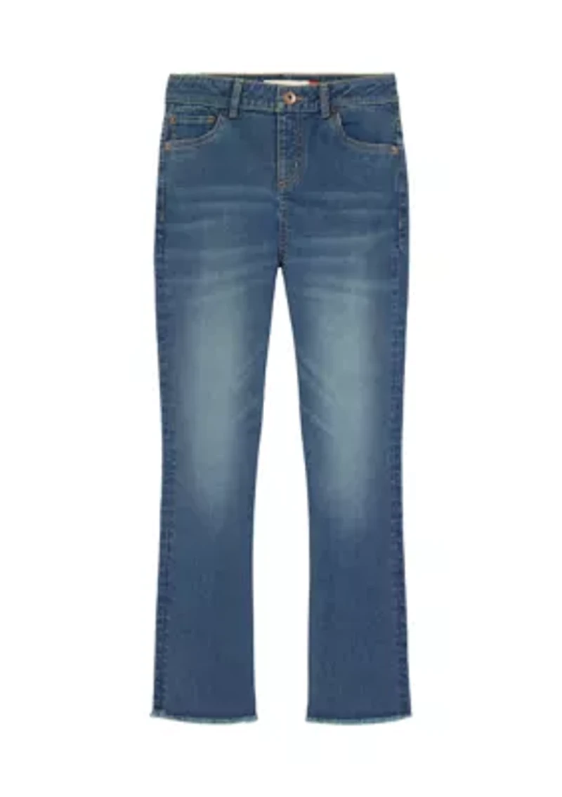Girls 7-16 Mid Rise Flare Jeans