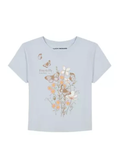 Girls 7-16 Free to Fly Short Sleeve Graphic T-Shirt