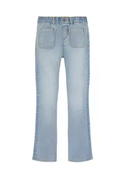 Girls 7-16 Patch Pocket Flare Jeans