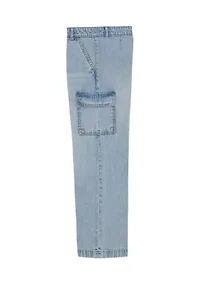 Girls 7-16 Wide Leg Demin Cargo Jeans