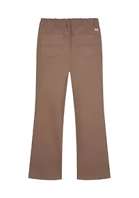 Girls 7-16 Patch Pocket Solid Flare Pants