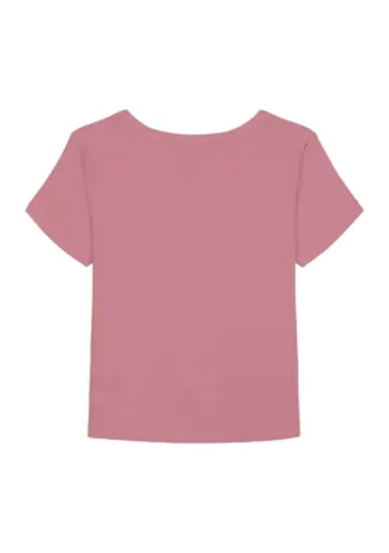 Girls 7-16 Short Sleeve Wild Bloom Baby Tee