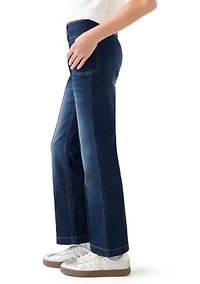 Girls 7-16 Mid Rise Flare Jeans