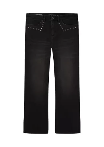 Girls 7-16 High Rise Flare Jeans with Studs