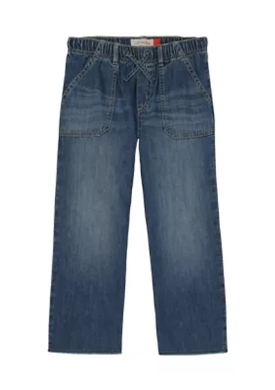 Girls 7-16 Easy Denim Pants