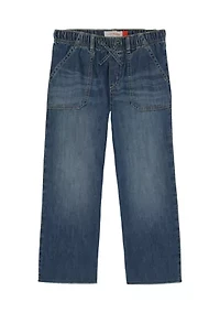 Girls 7-16 Easy Denim Pants