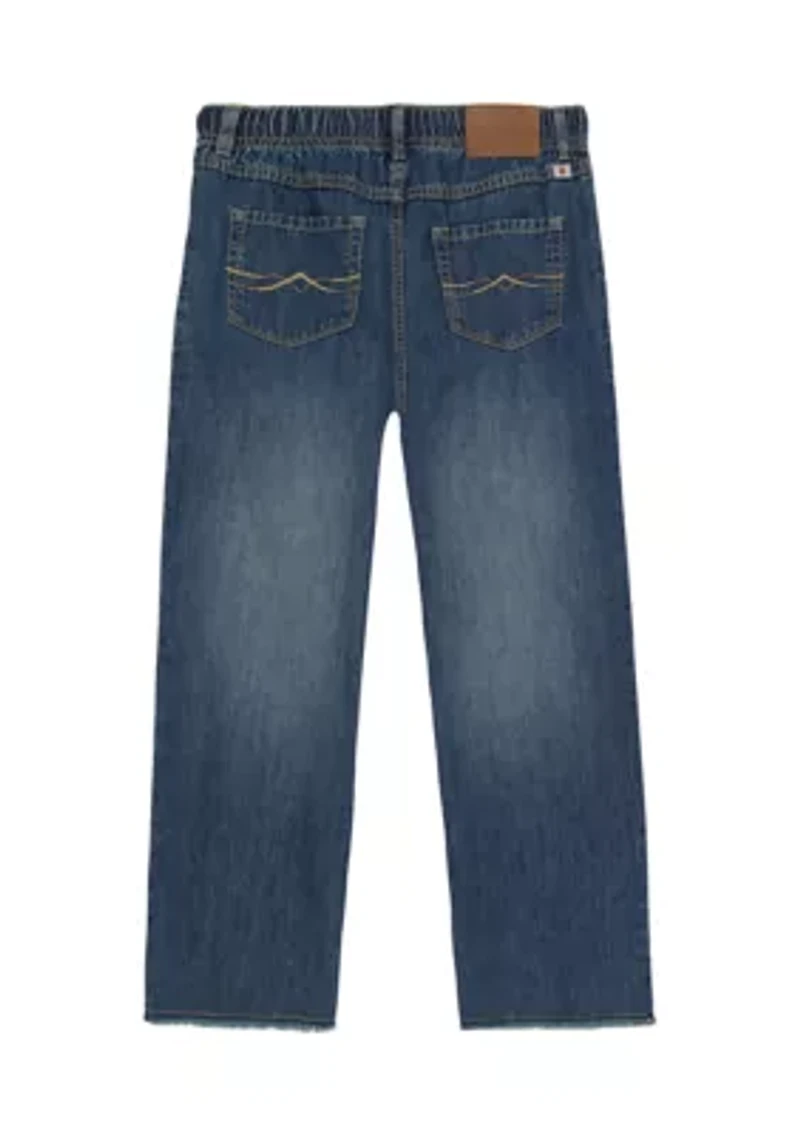 Girls 7-16 Easy Denim Pants