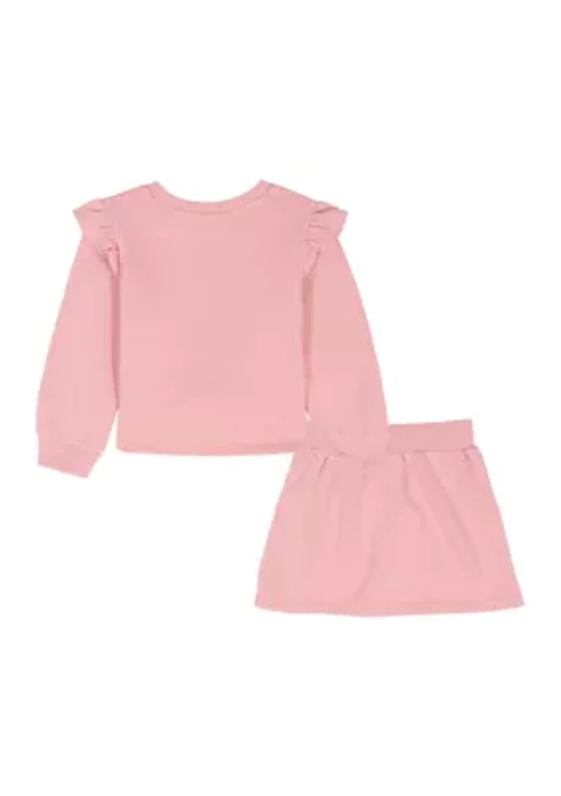 Girls 4-6x Flower Skort Set