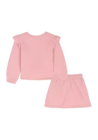 Girls 4-6x Flower Skort Set