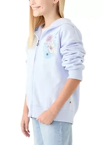 Girls 7-16 Wildflowers Full Zip Sweatshirt