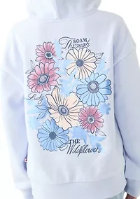 Girls 7-16 Wildflowers Full Zip Sweatshirt