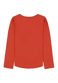 Girls 7-16 Long Sleeve Botanical T-Shirt