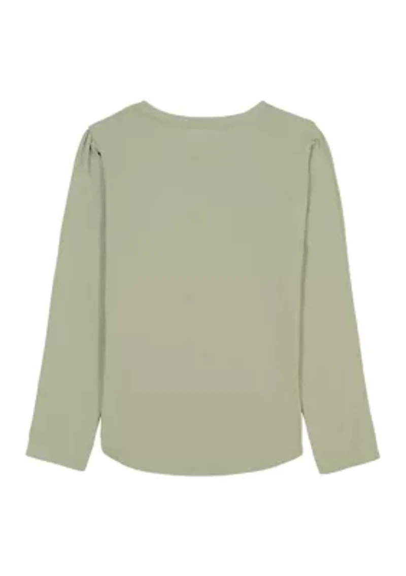 Girls 7-16 Sunflower Graphic Top