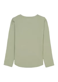 Girls 7-16 Sunflower Graphic Top