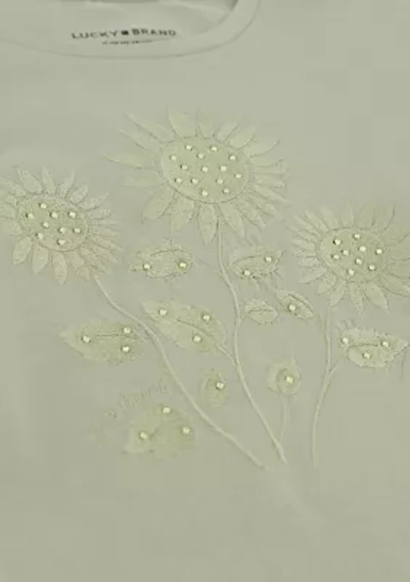 Girls 7-16 Sunflower Graphic Top