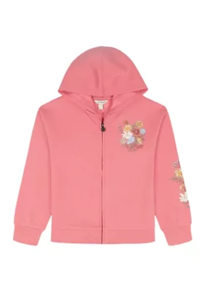 Girls 7-16 Bouquet Fleece Zip Hoodie