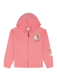 Girls 7-16 Bouquet Fleece Zip Hoodie