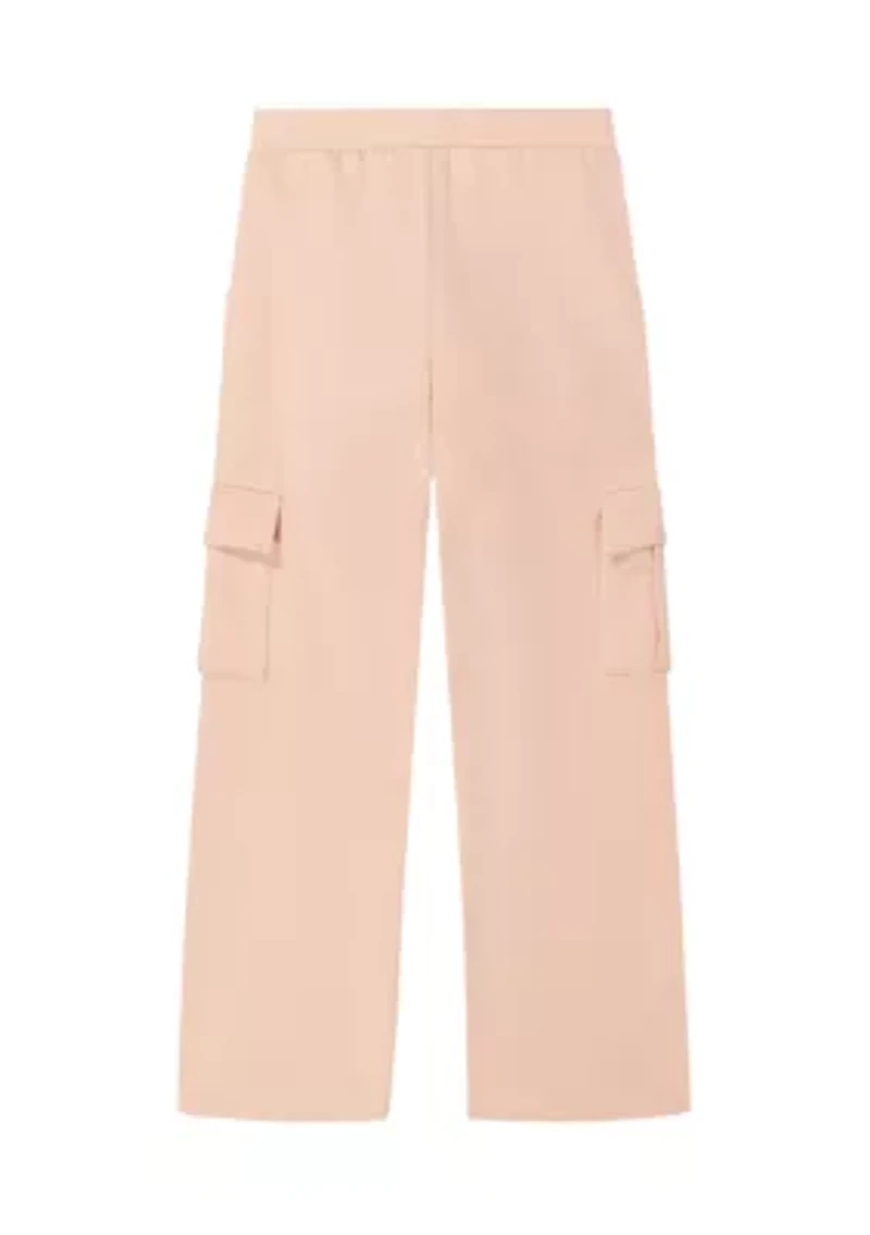 Girls 7-16 Fleece Cargo Pants