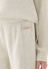 Girls 7-16 Thick Rib Knit Wide Leg Pants