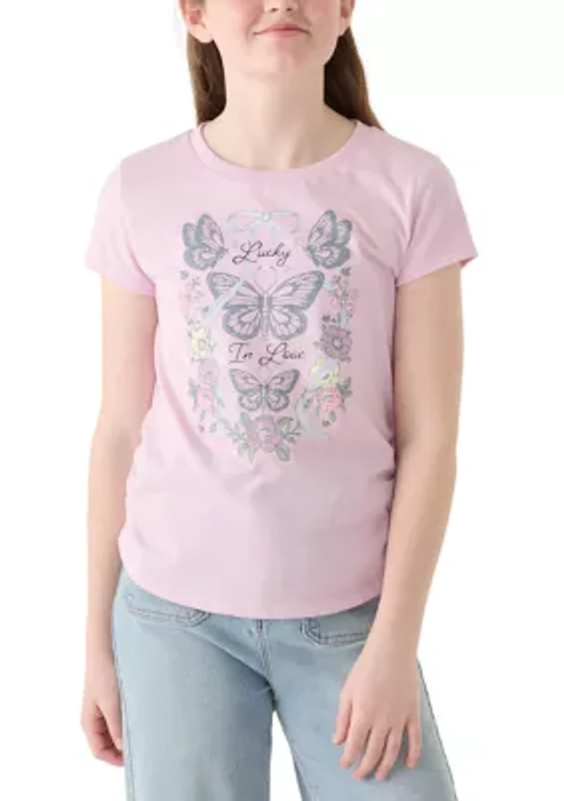 Girls 7-16 Lucky Love Butterfly T-Shirt