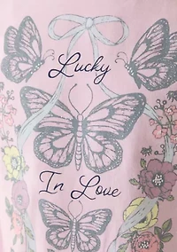 Girls 7-16 Lucky Love Butterfly T-Shirt