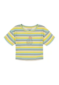 Girls 7-16 Retro Striped Peace Graphic T-Shirt